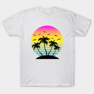 Rainbow sky and tree T-Shirt